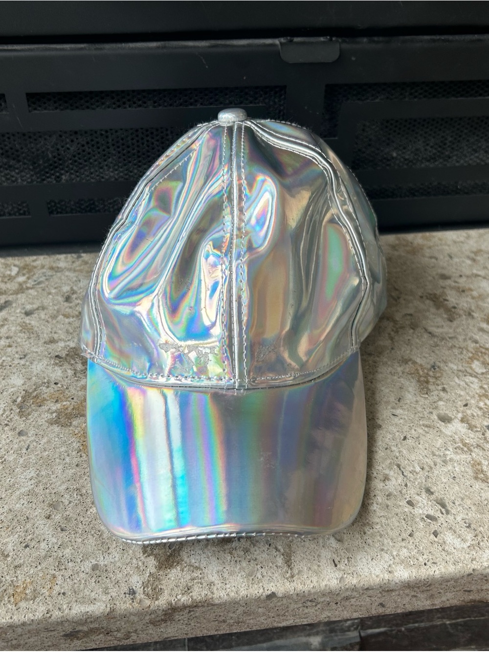 Holographic/Iridescent Vinyl Baseball Cap
